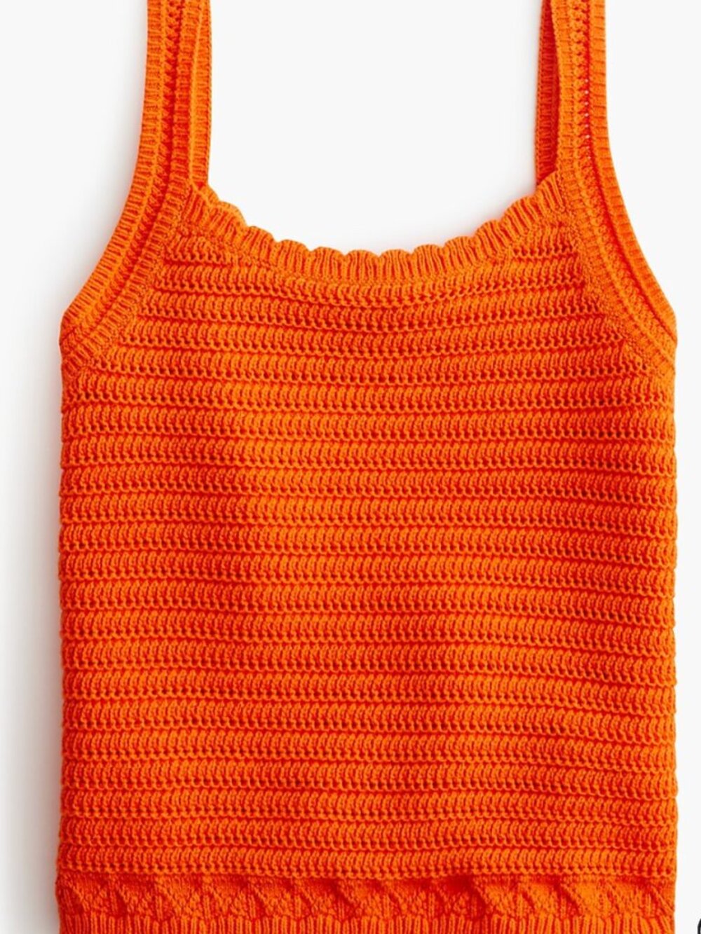 Squareneck Crochet Tank Top